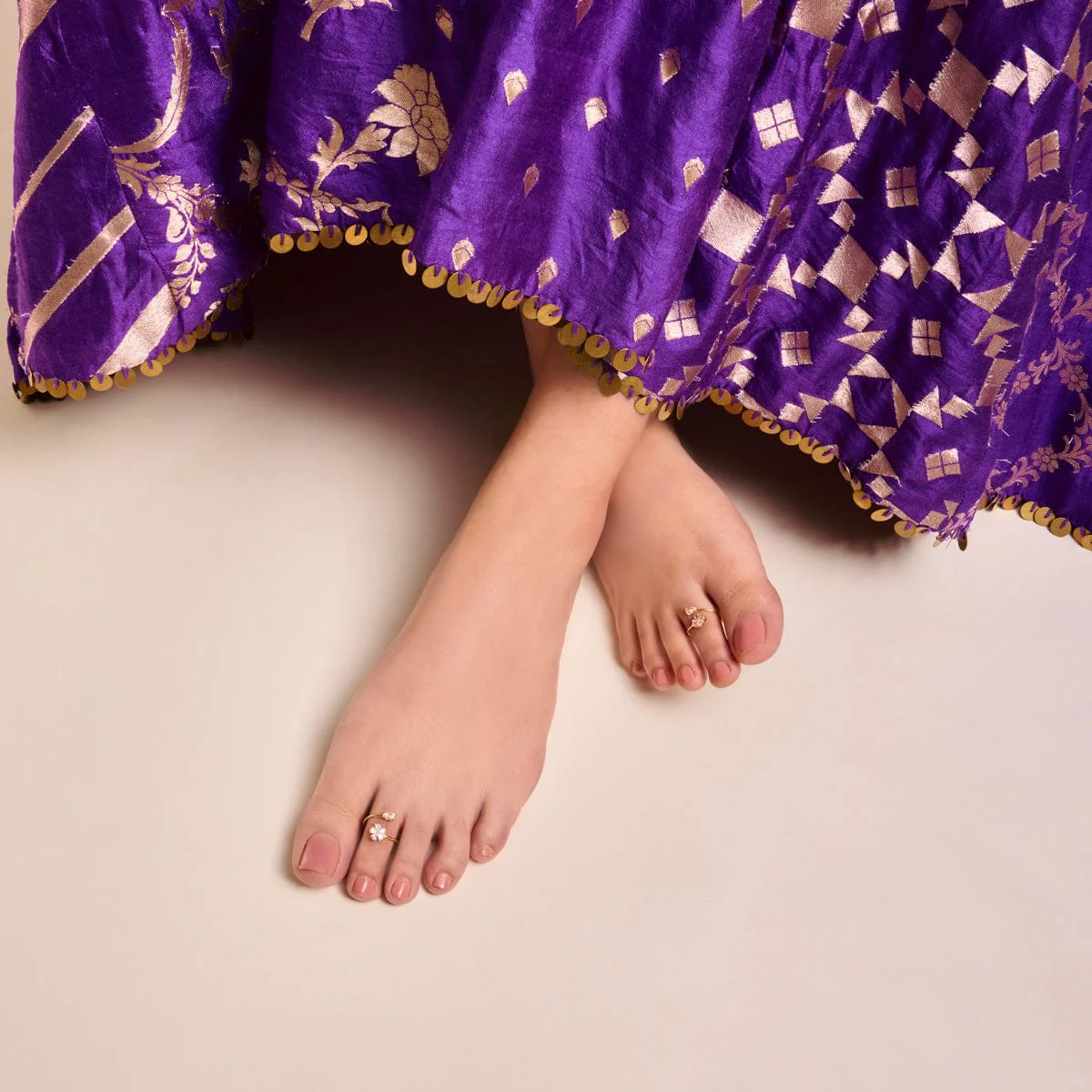 Zircon Toe Ring 178663 - Image 2